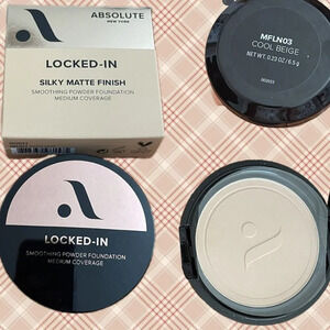 Absolute New York Locked-In Silky Matte Medium Powder Foundation-Cool Beige